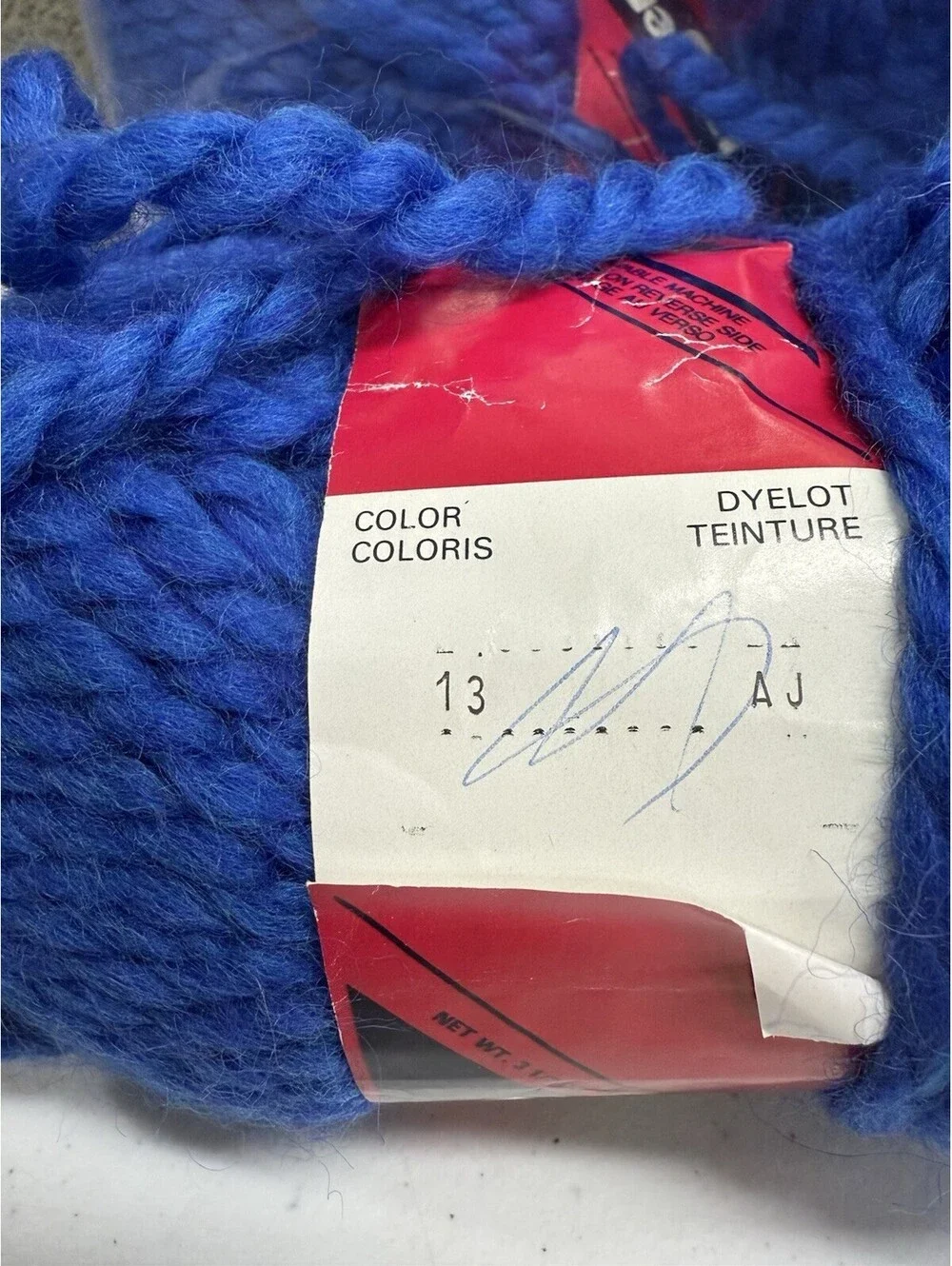 Unger ‘Bulky Aries’ Wool/Acrylic Yarn Color 13 Blue 5 Skein Lot